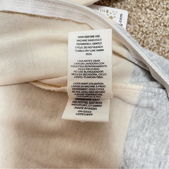 NWT Honest Baby Organic Cotton Sleep Play Preemie Stripes Neutral Unisex Boy - Picture 7 of 7